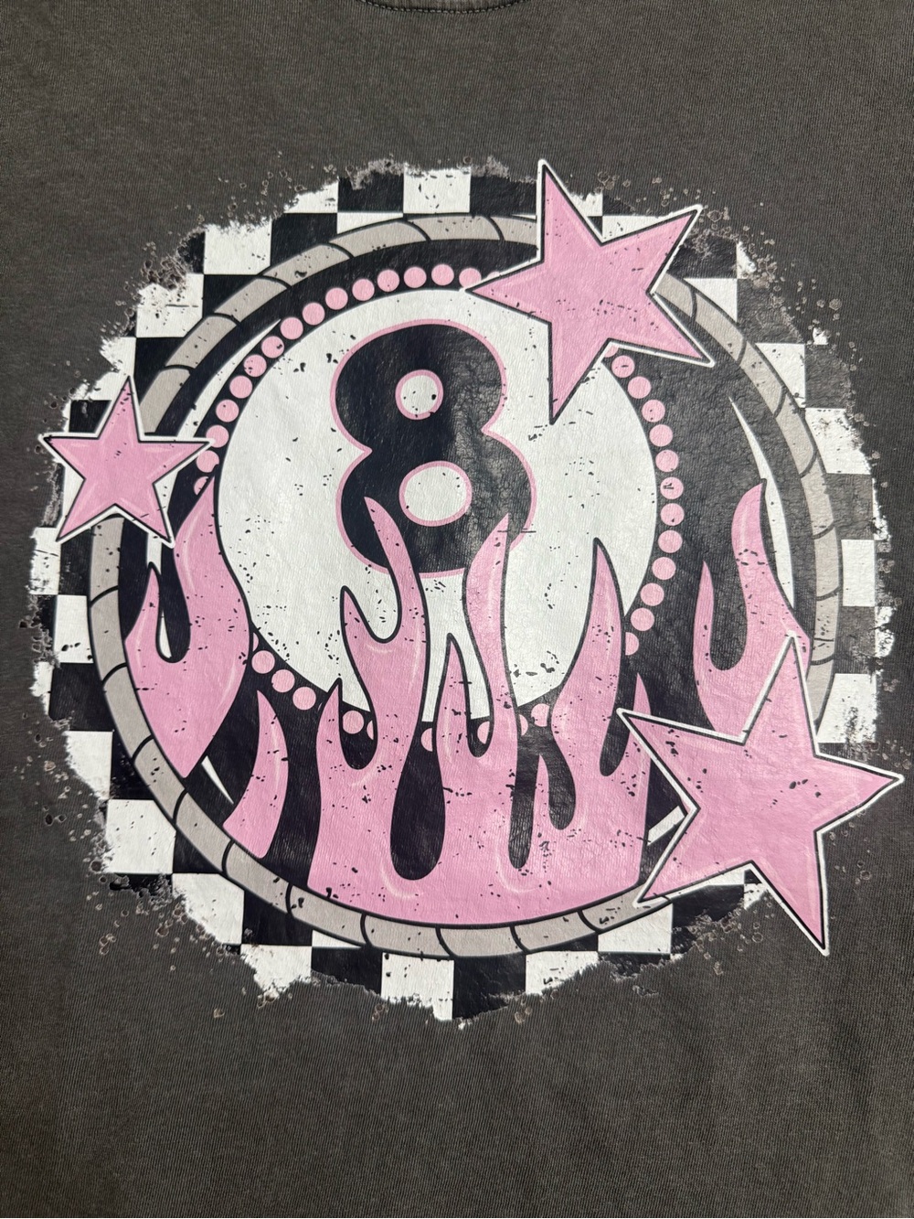 Comfort Colors Pepper Graphic Tee with eight ball 🎱 - Picture 4 of 6